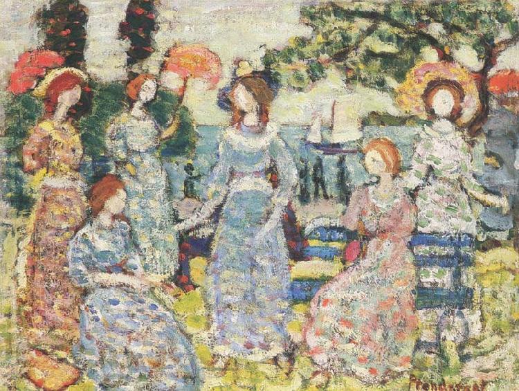 Maurice Prendergast The Grove Norge oil painting art